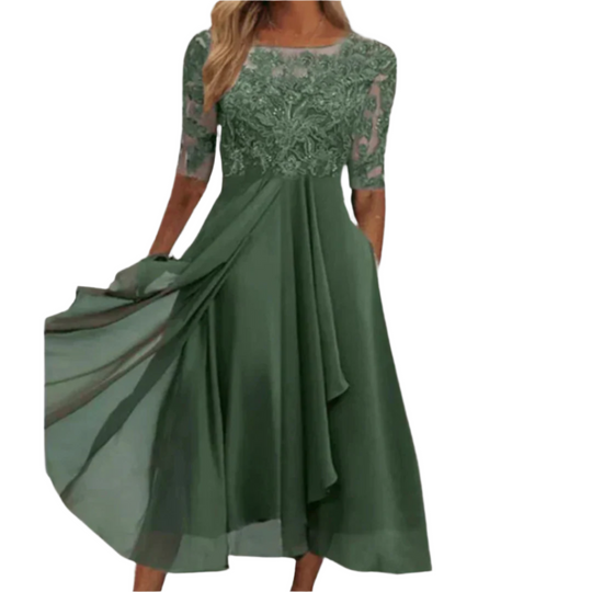 Kvinne Robe Asymmetrisk Elegant 0