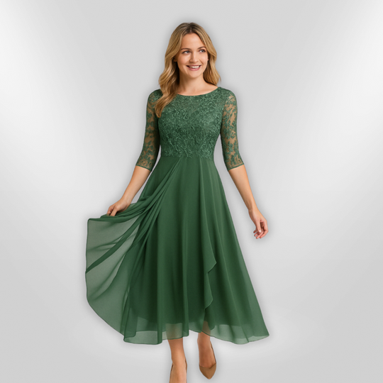 Kvinne Robe Asymmetrisk Elegant 1