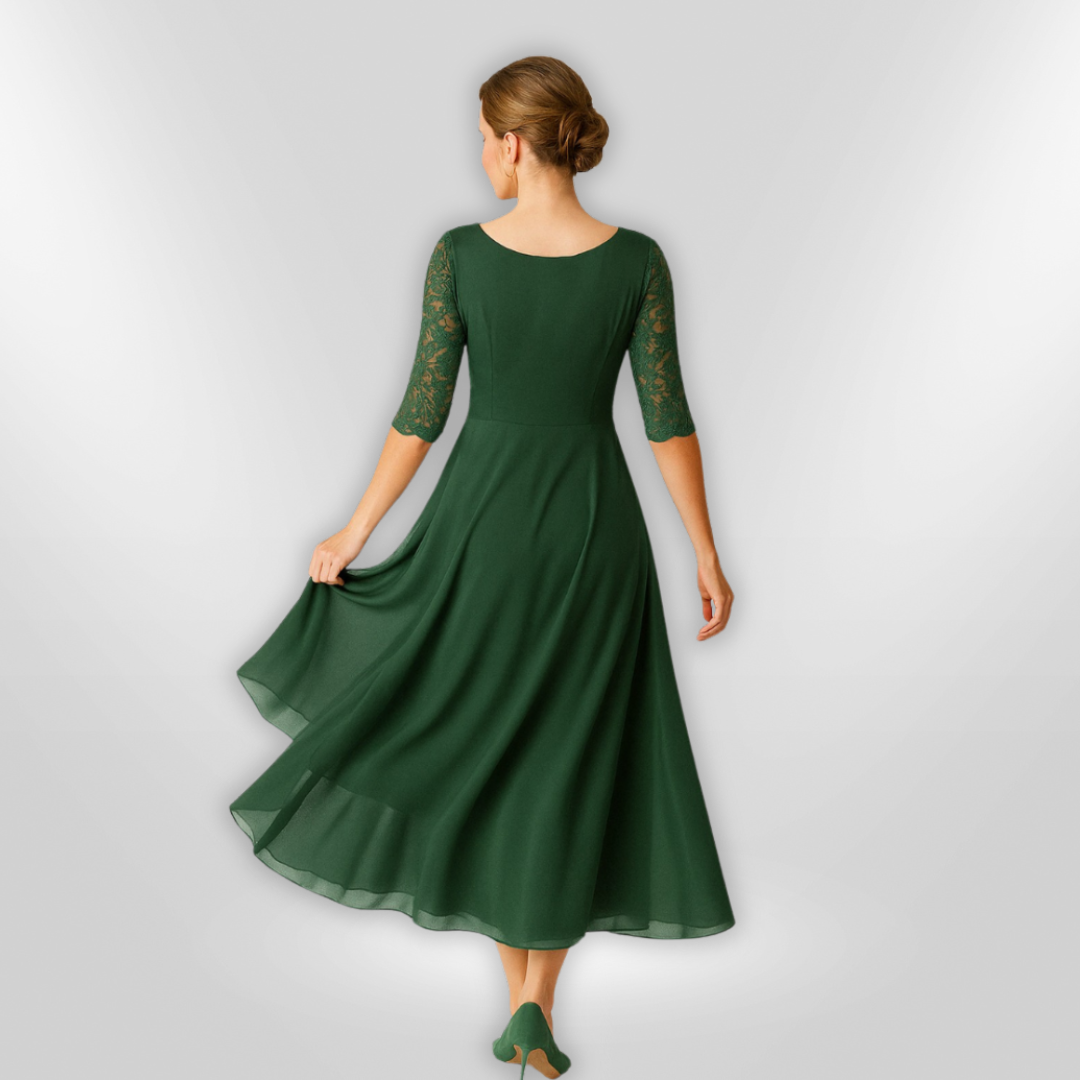 Kvinne Robe Asymmetrisk Elegant 2