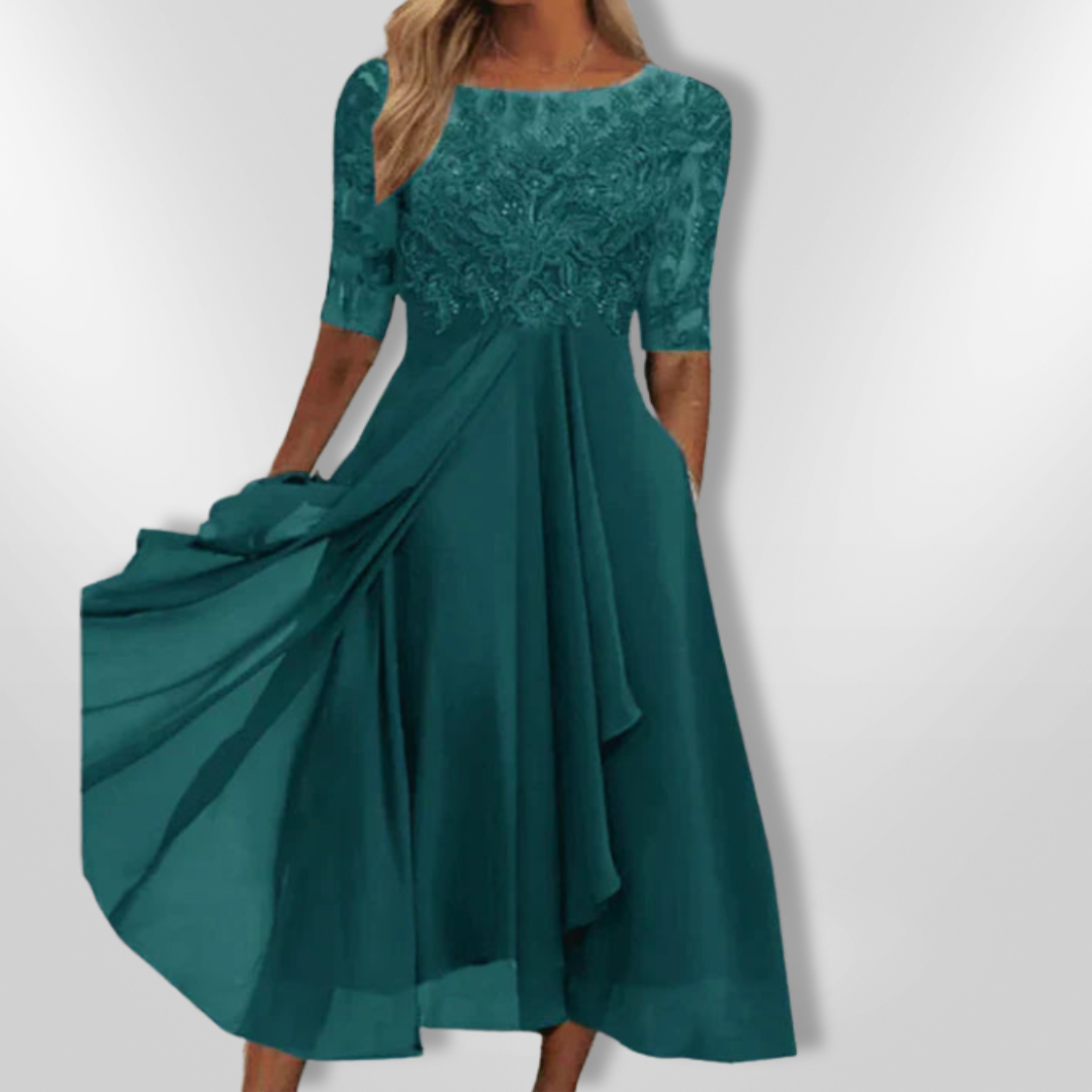Kvinne Robe Asymmetrisk Elegant 8