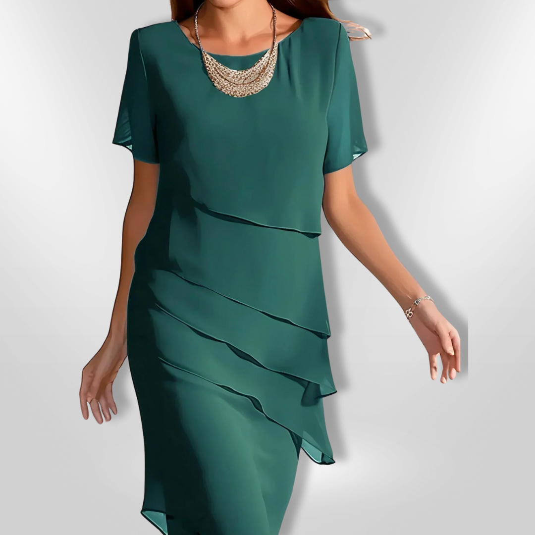 Kvinne Robe Elegant Chiffon 7