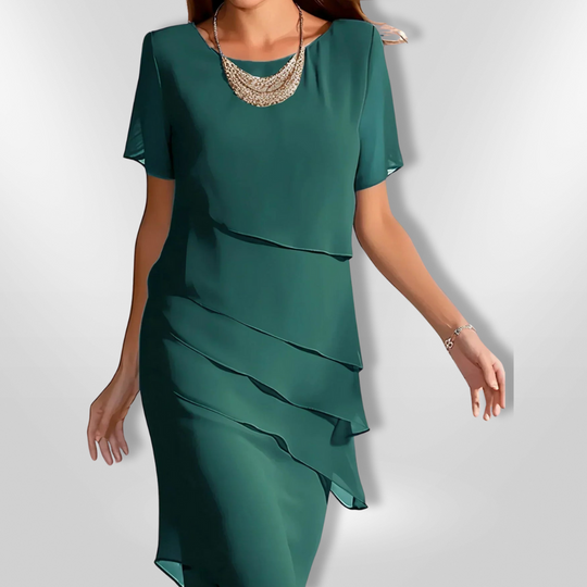 Kvinne Robe Elegant Chiffon 7