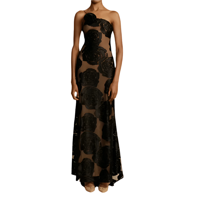 Kvinne Robe Floral Allsidig Design Polyester 0