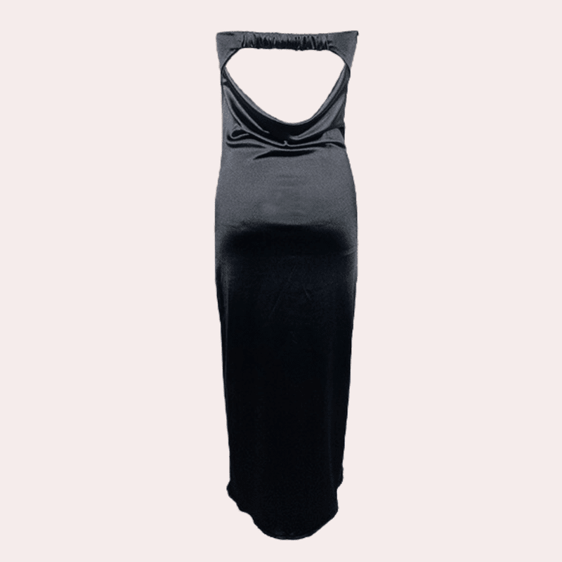Kvinne Robe Flytende Polyester Innsvinget Silhuett 3