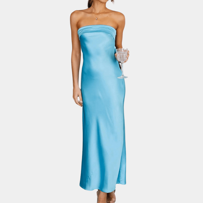Kvinne Robe Flytende Polyester Innsvinget Silhuett 4