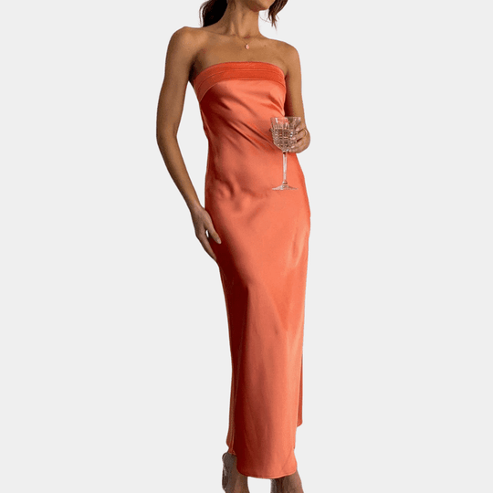 Kvinne Robe Flytende Polyester Innsvinget Silhuett 6