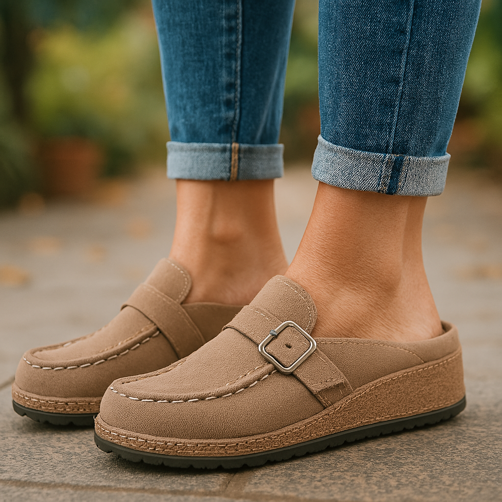 Kvinne Sandaler Retro Mykt Stoff Lett Støtdempende Såle 3