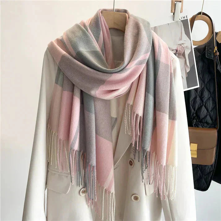 Kvinne Skjerf Rutete Design 3