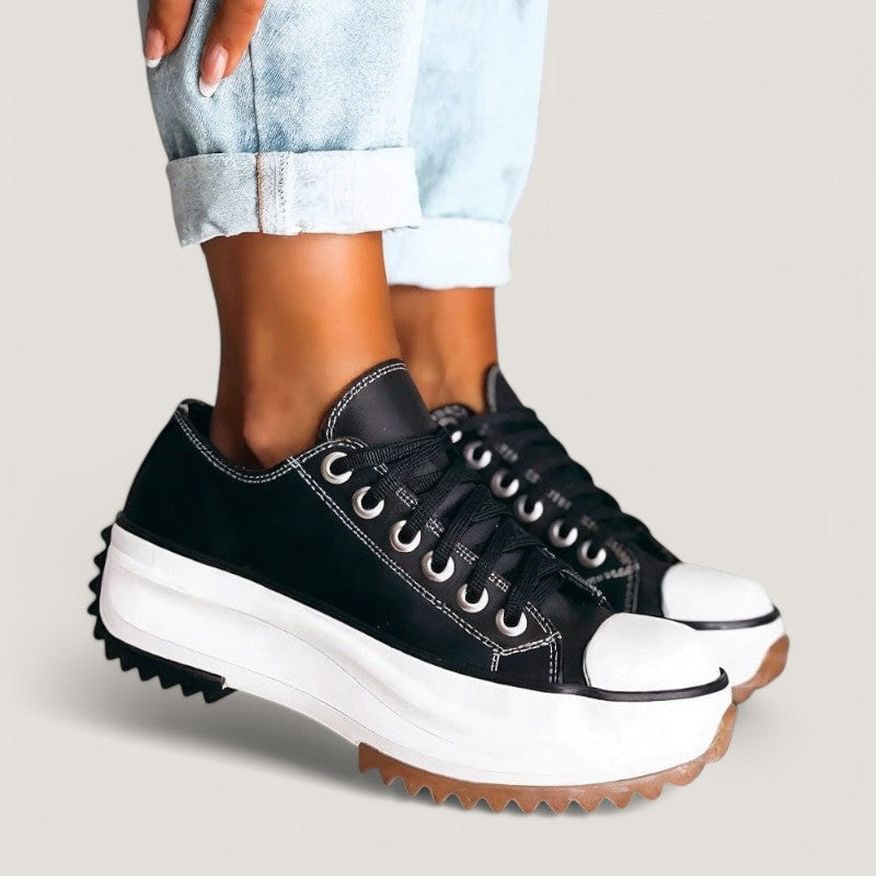 Kvinne Sneakers Plattform Moderne Syntetisk Design 2