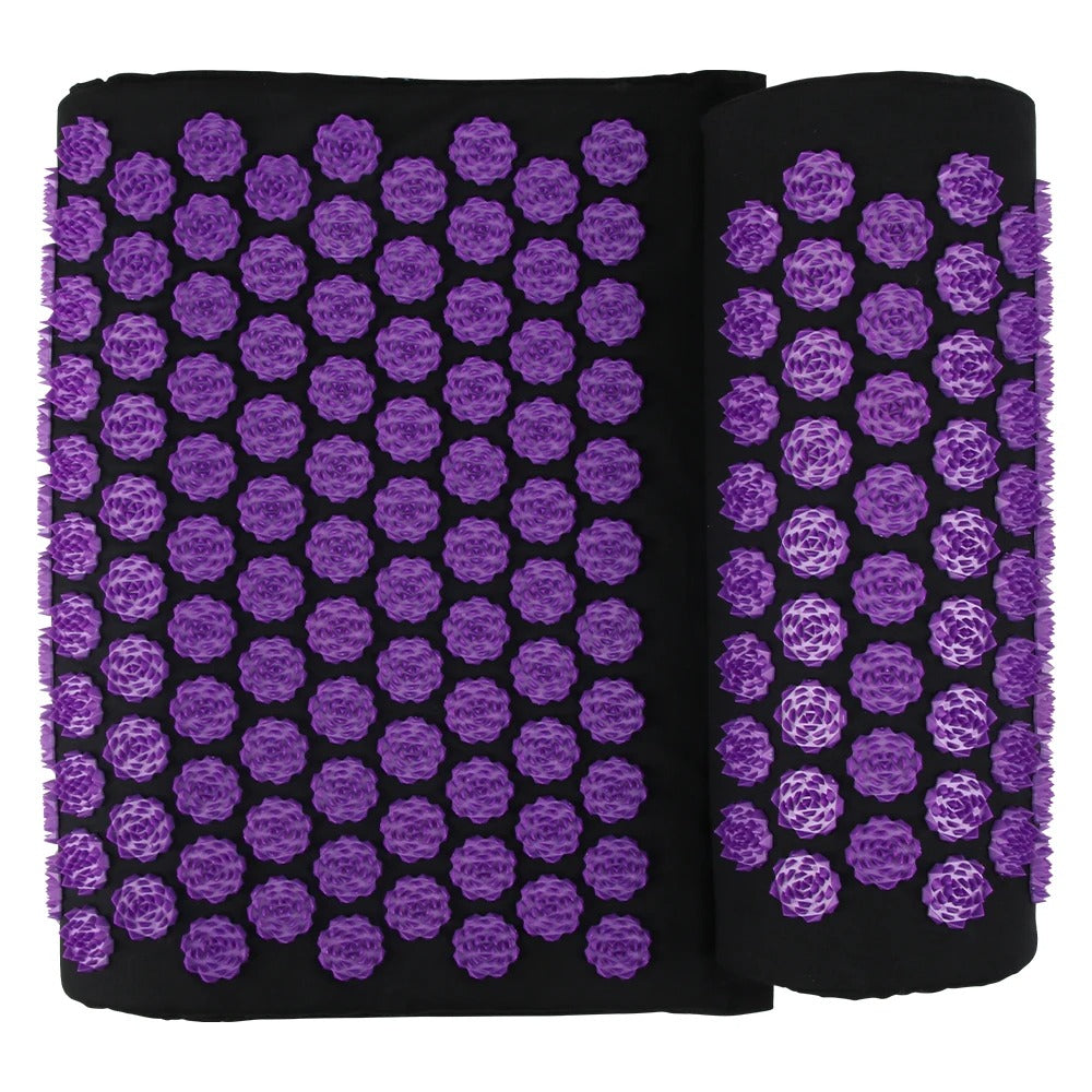 Kvinne Spikermatte Med Nakkepute For Avslapning 3