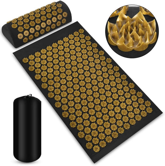 Kvinne Spikermatte Med Nakkepute For Avslapning 4