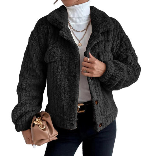 Kvinne Teddy Coat - Fausk Pels - Oversized Passform 0