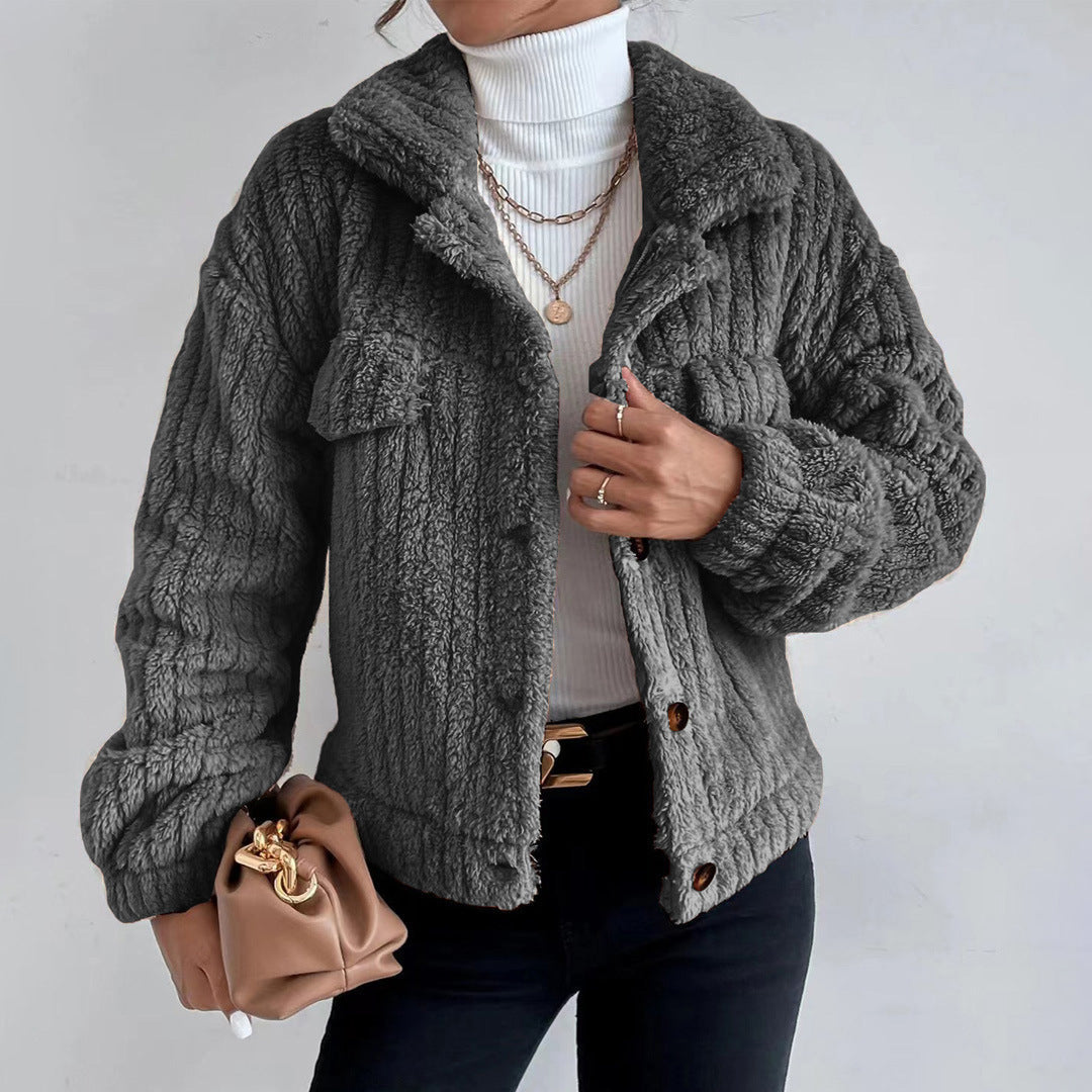 Kvinne Teddy Coat - Fausk Pels - Oversized Passform 1