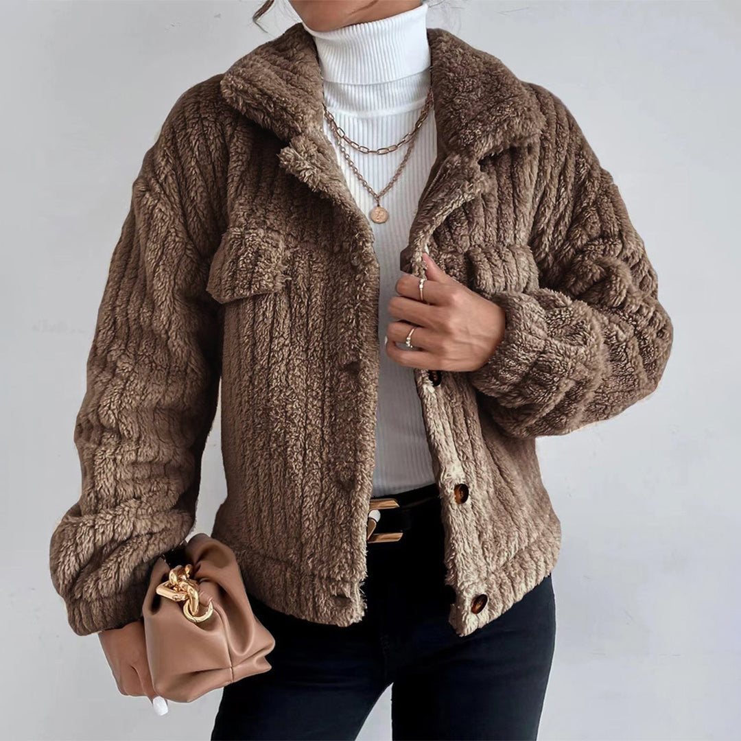 Kvinne Teddy Coat - Fausk Pels - Oversized Passform 3