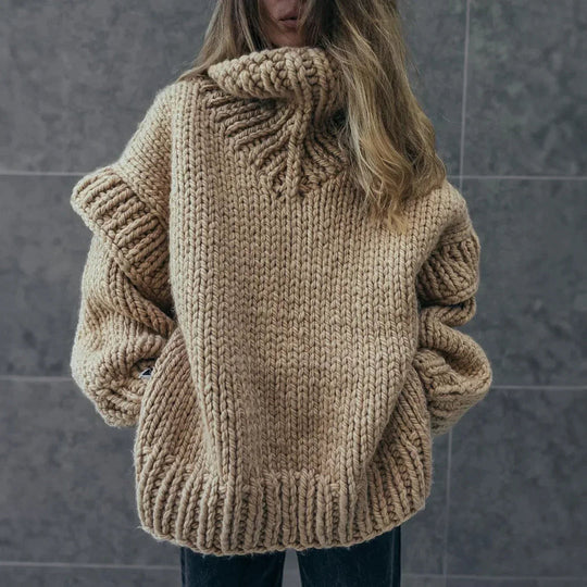 Kvinne Turtleneck Genser Oversized 1