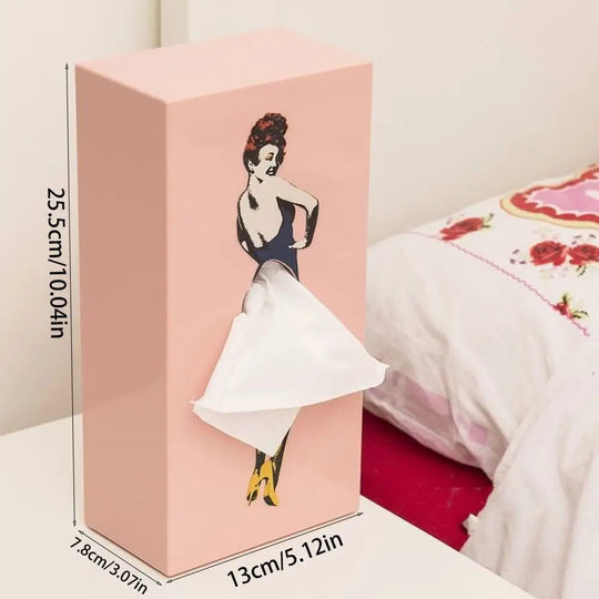 Kvinne Veveboks Retro Stil Chic Kompakt Design 5