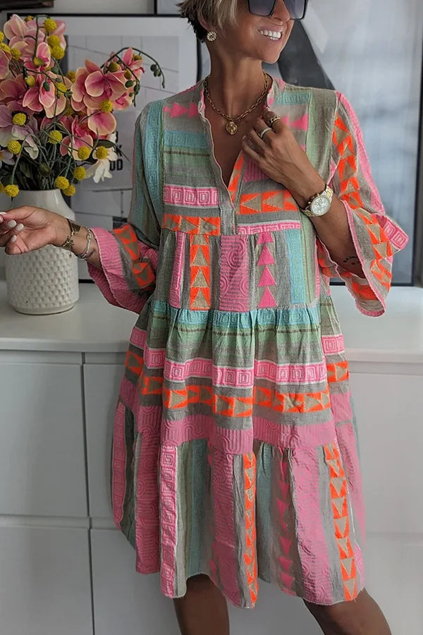 Kvinne Vintage Kjole Klassisk Stil 2
