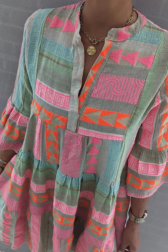 Kvinne Vintage Kjole Klassisk Stil 3
