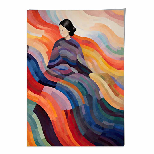 Kvinnelig Abstrakt Kunstverk Surrealistisk Design 0