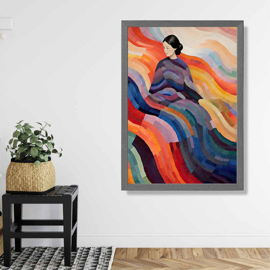 Kvinnelig Abstrakt Kunstverk Surrealistisk Design 2