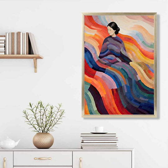 Kvinnelig Abstrakt Kunstverk Surrealistisk Design 3