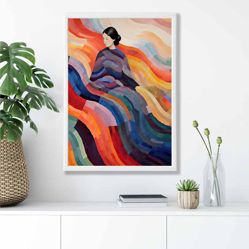 Kvinnelig Abstrakt Kunstverk Surrealistisk Design 4