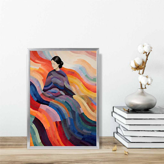 Kvinnelig Abstrakt Kunstverk Surrealistisk Design 6