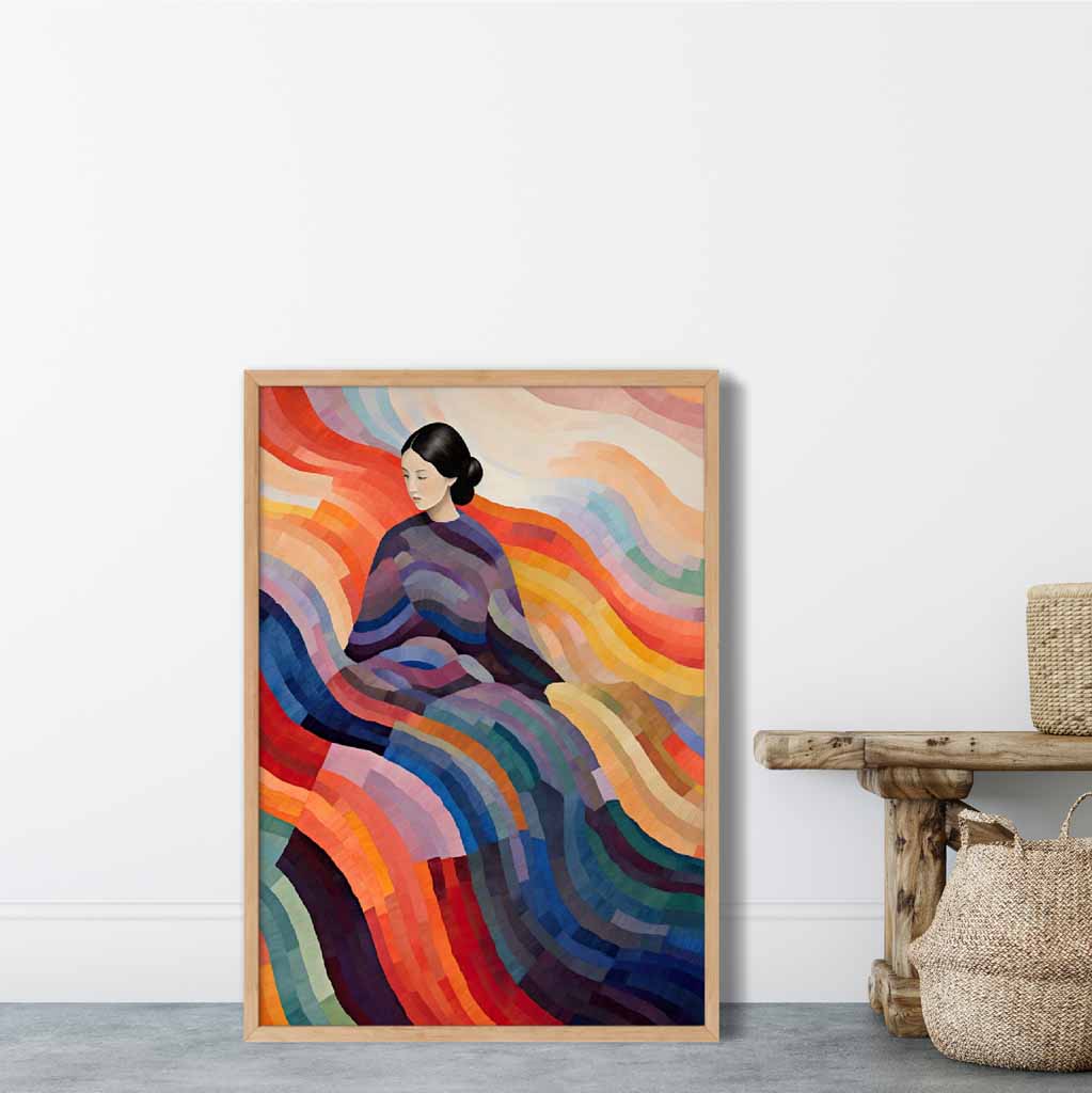 Kvinnelig Abstrakt Kunstverk Surrealistisk Design 7