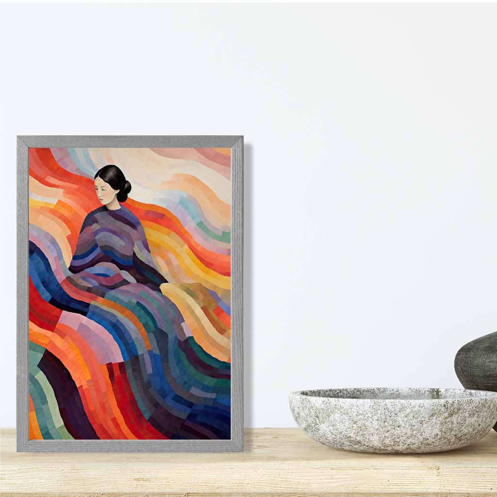 Kvinnelig Abstrakt Kunstverk Surrealistisk Design 8
