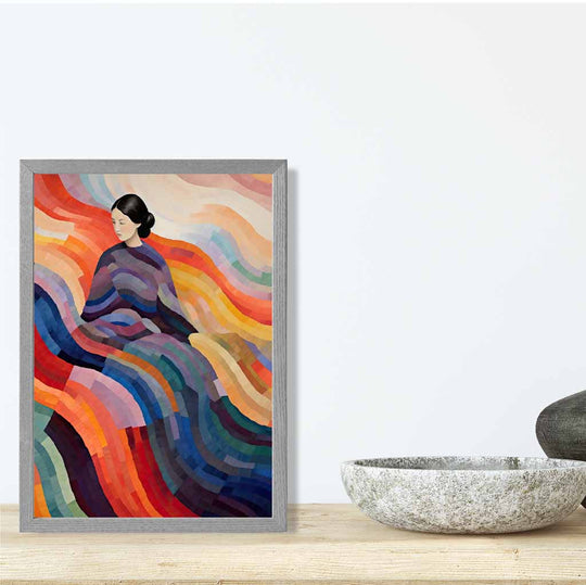 Kvinnelig Abstrakt Kunstverk Surrealistisk Design 8