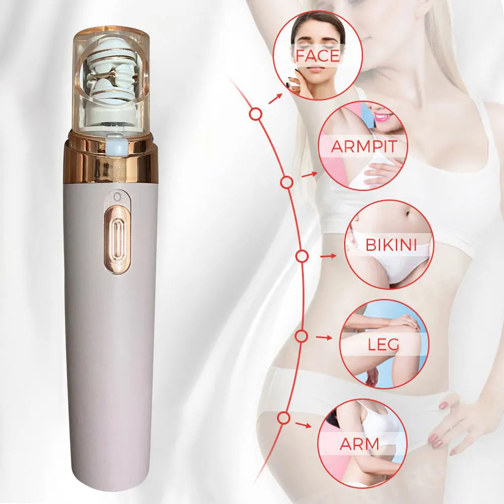 Kvinnelig Ansikts Epilator 2-i-1 for Hårfjerning 0