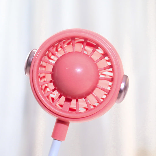 Kvinnelig Bærbar USB-halsvifte med Fleksibel Holder 2