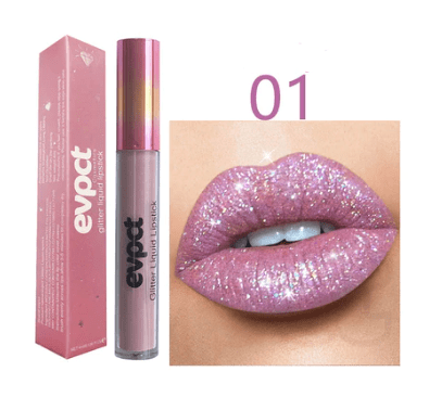 Kvinnelig Leppestift Vanntett Glitter Longlasting Glans 0