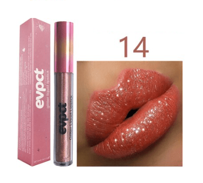 Kvinnelig Leppestift Vanntett Glitter Longlasting Glans 14