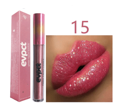 Kvinnelig Leppestift Vanntett Glitter Longlasting Glans 15
