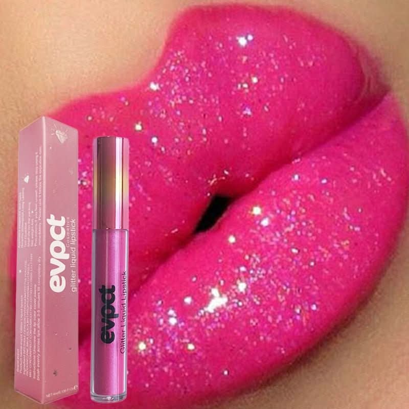 Kvinnelig Leppestift Vanntett Glitter Longlasting Glans 2