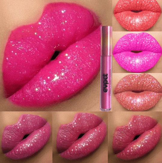 Kvinnelig Leppestift Vanntett Glitter Longlasting Glans 3