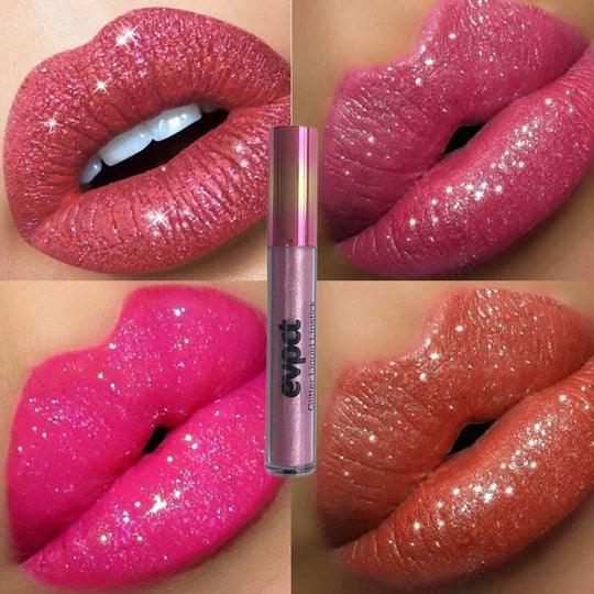 Kvinnelig Leppestift Vanntett Glitter Longlasting Glans 5