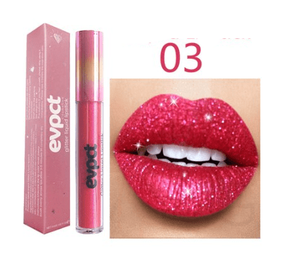 Kvinnelig Leppestift Vanntett Glitter Longlasting Glans 8