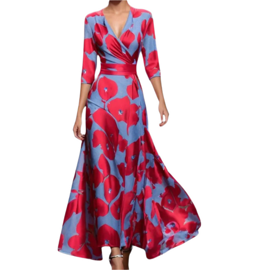 Kvinnelig Robe Floral Lett Pustende Stoff 0
