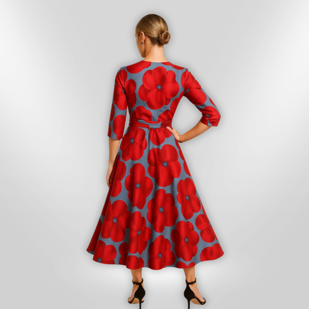 Kvinnelig Robe Floral Lett Pustende Stoff 2