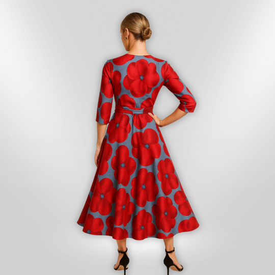 Kvinnelig Robe Floral Lett Pustende Stoff 2