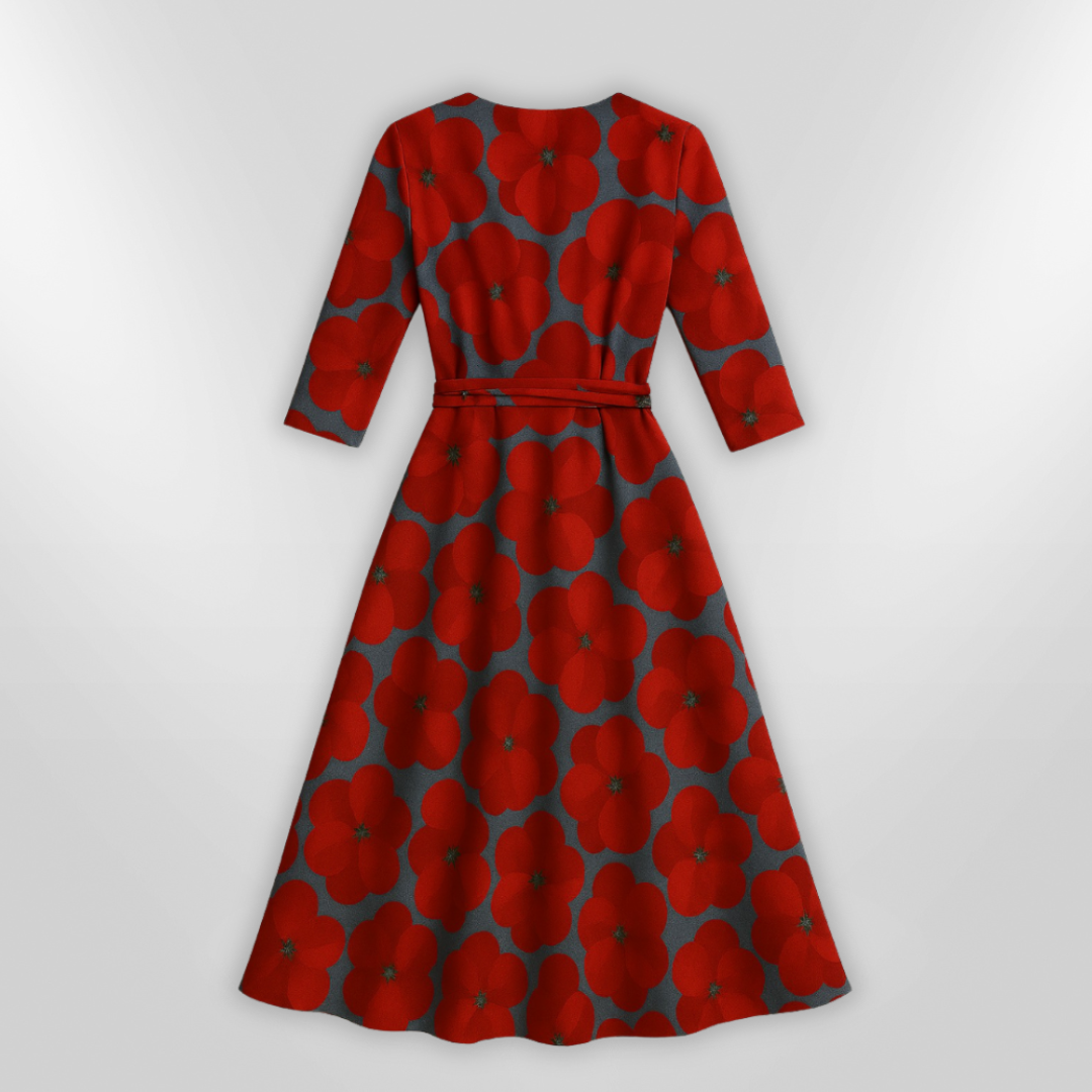 Kvinnelig Robe Floral Lett Pustende Stoff 4