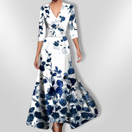 Kvinnelig Robe Floral Lett Pustende Stoff 5