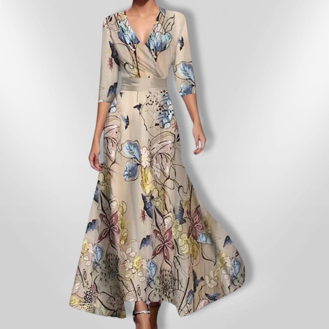 Kvinnelig Robe Floral Lett Pustende Stoff 6