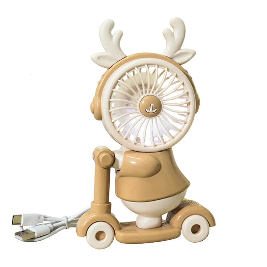 Kvinnelig USB Vifte med Kreativt Dyredesign og Justerbare Hastighetsinnstillinger 0