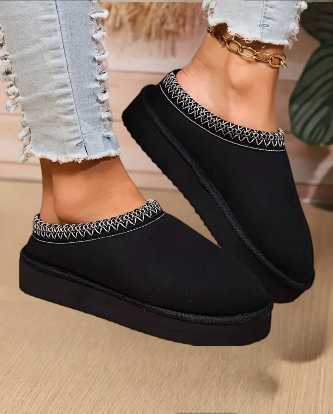 Kvinnelige Vintertøfler Komfortable 1