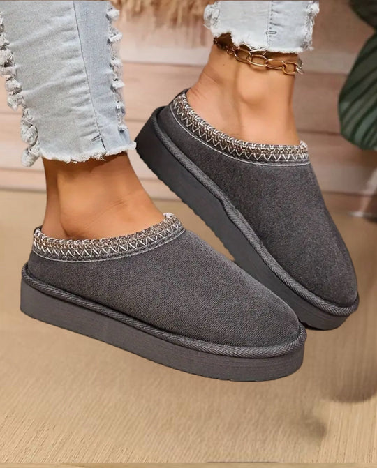 Kvinnelige Vintertøfler Komfortable 7