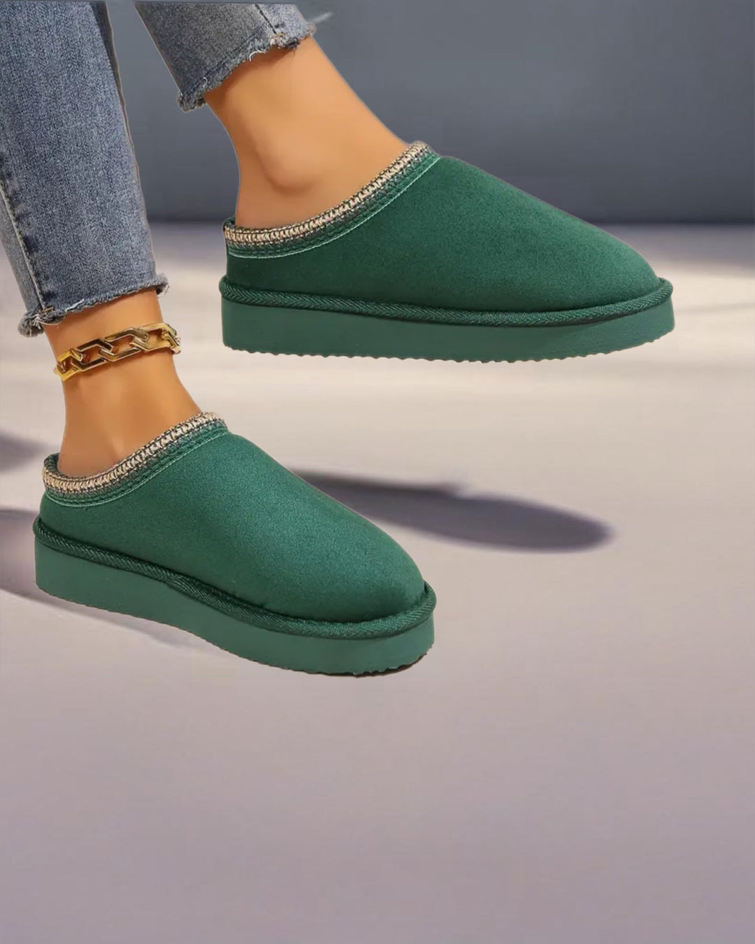 Kvinnelige Vintertøfler Komfortable 8