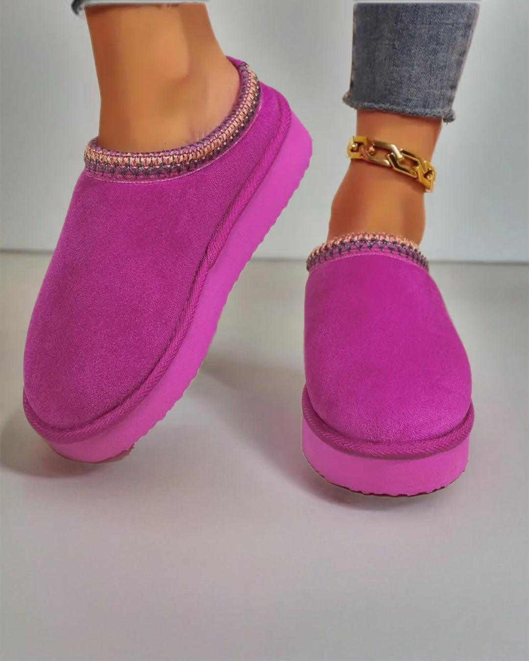 Kvinnelige Vintertøfler Komfortable 9